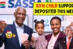 R510 Child Support Grant Payment Update: SASSA Deposits Rolling Out This Week for South African Families