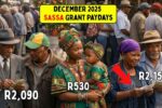 SASSA December 2025 Payment Dates Confirmed: R2,090 Old Age, R530 Child Support & R2,150 Disability Grants
