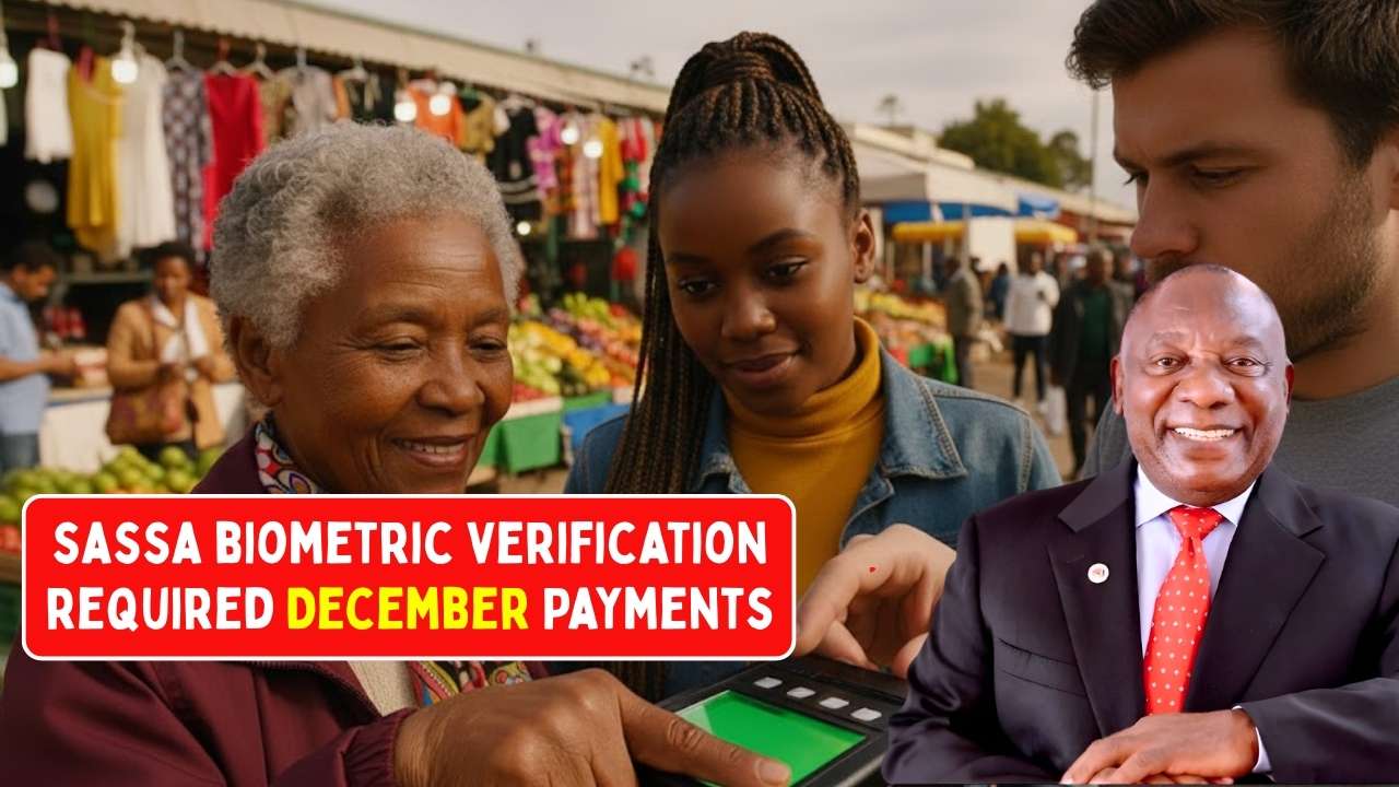 SASSA December 2025 Payments: Biometric Verification Required to Prevent Suspension