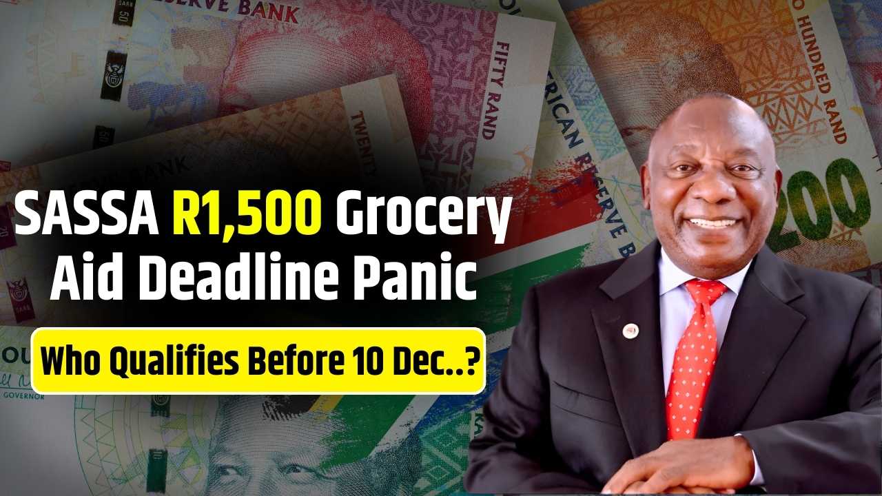 SASSA R1500 Grocery Support Deadline 2025: Final Call for Applicants Before 10 December