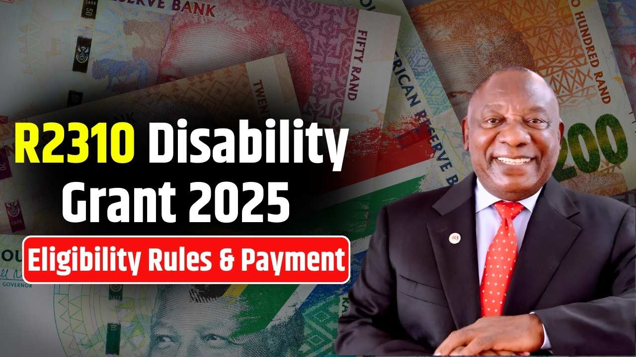 South Africa Disability Grant 2025 Update: New R2310 Payment Dates and Eligibility Requirements