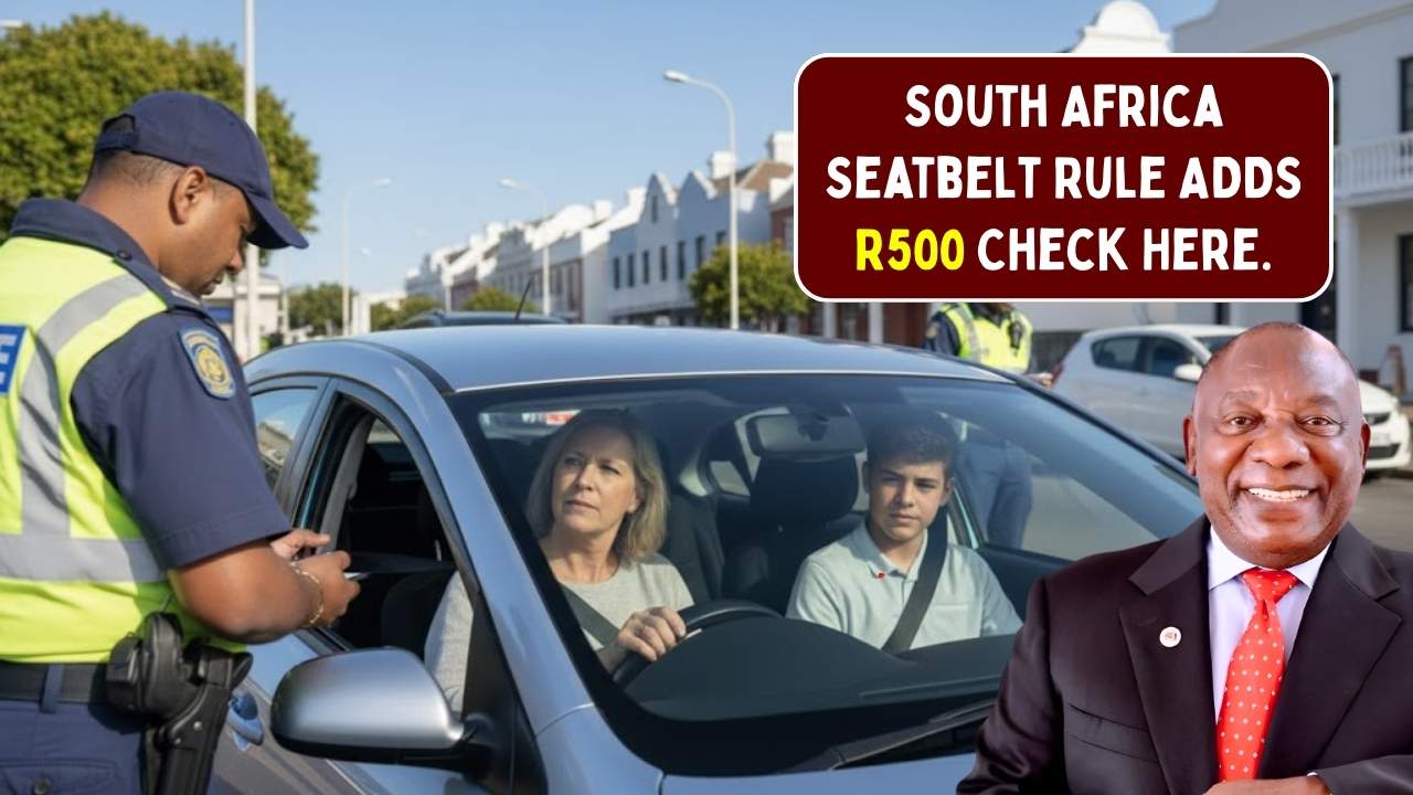 South Africa Enforces Mandatory Seatbelt Law From December 2025: R500 Fines for Drivers and Passengers